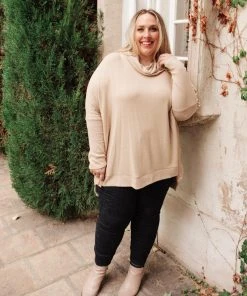 Ave Shops Cobblestone Cowl Neck Sweater – Stylish Long Sleeve Top for Women 23 Ave Shops Clothing Cobblestone Cowl Neck Sweater