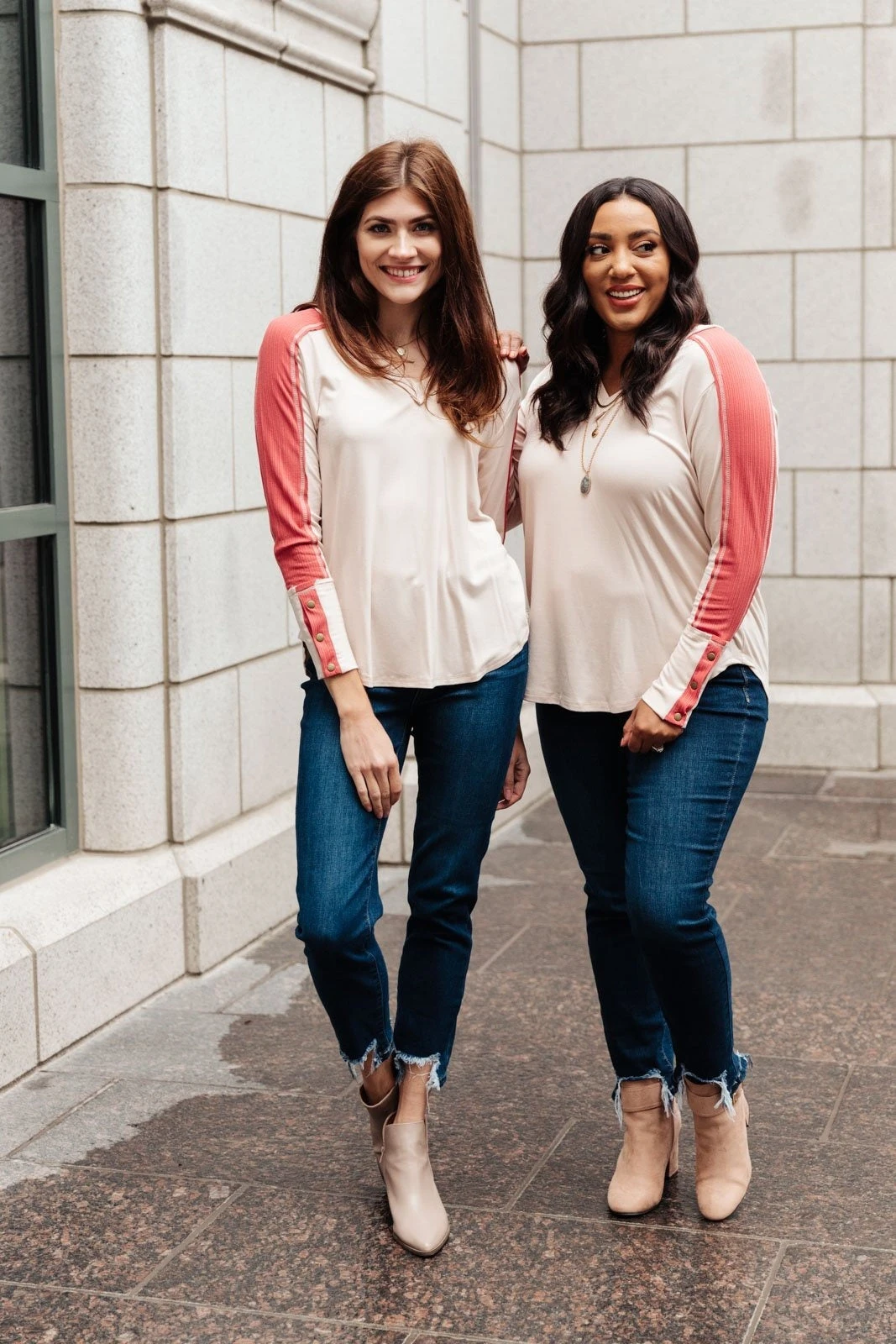 Ave Shops Coffee Date V Neck Top - Stylish Long Sleeve Tops for Women 4 Ave Shops Coffee Date V Neck Top Clothing