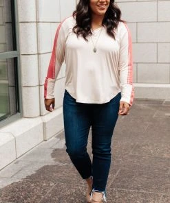 Ave Shops Coffee Date V Neck Top - Stylish Long Sleeve Tops for Women 22 Ave Shops Coffee Date V Neck Top Clothing