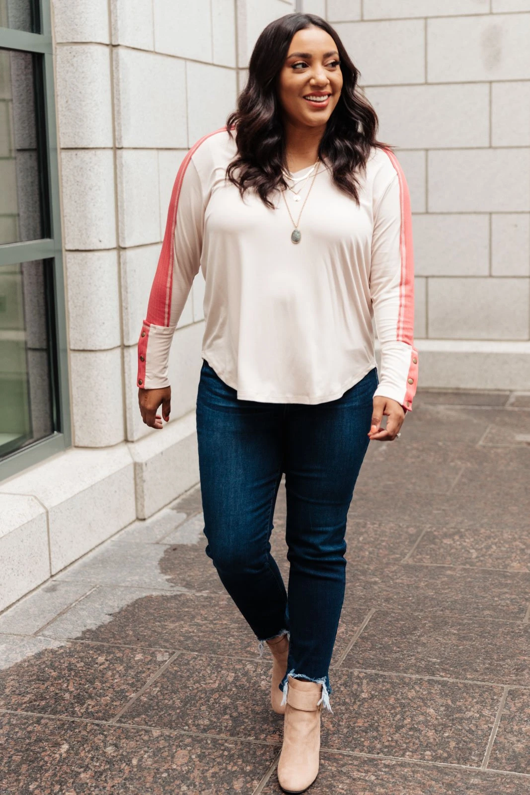 Ave Shops Coffee Date V Neck Top - Stylish Long Sleeve Tops for Women 10 Ave Shops Coffee Date V Neck Top Clothing