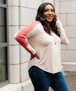 Ave Shops Coffee Date V Neck Top - Stylish Long Sleeve Tops for Women 20 Ave Shops Coffee Date V Neck Top Clothing