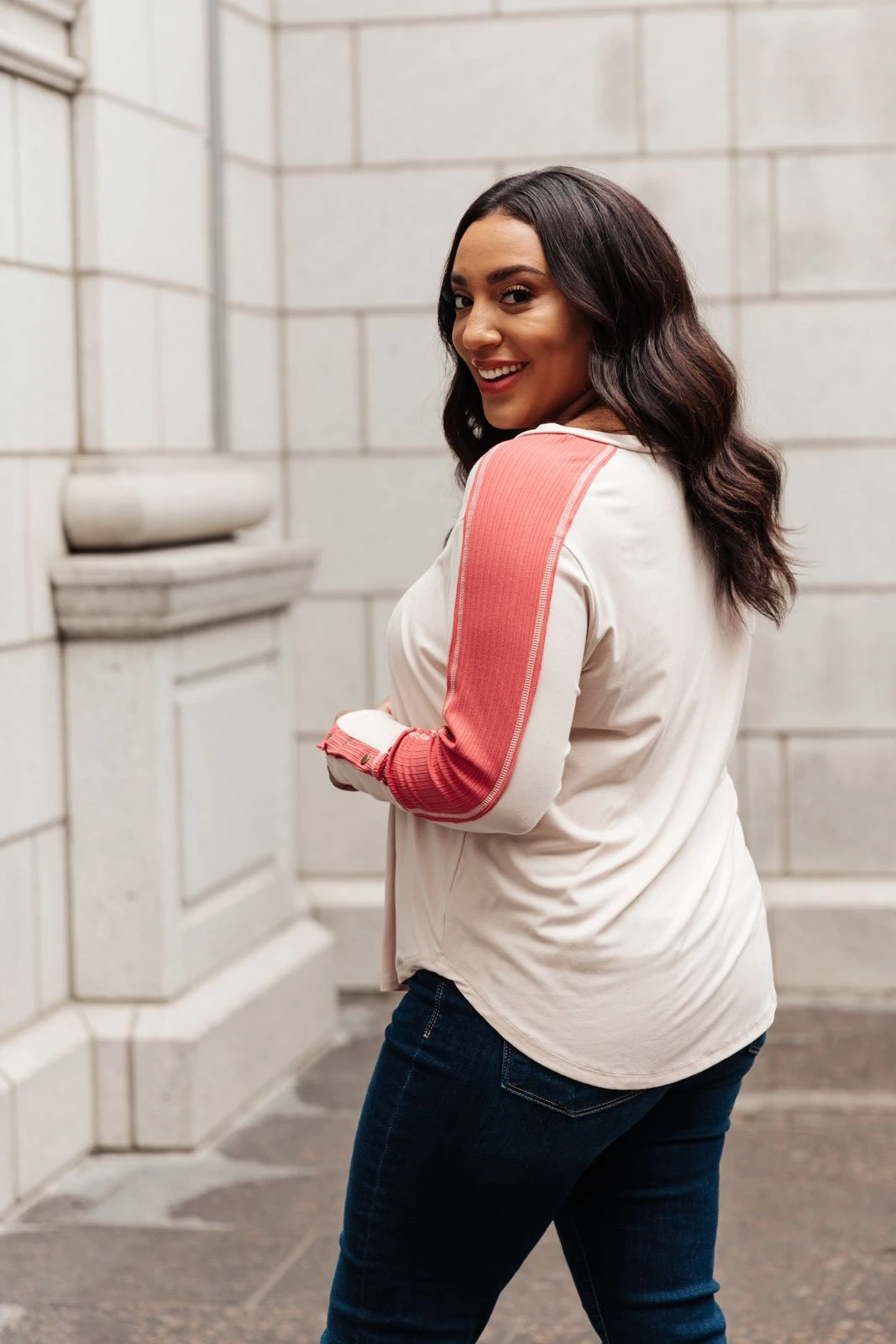 Ave Shops Coffee Date V Neck Top - Stylish Long Sleeve Tops for Women 12 Ave Shops Coffee Date V Neck Top Clothing