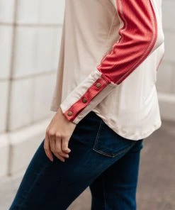 Ave Shops Coffee Date V Neck Top - Stylish Long Sleeve Tops for Women 17 Ave Shops Coffee Date V Neck Top Clothing