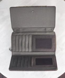 Montana West Concealed Carry Jolene Brown Cowhide Wallet & Satchel Handbag Handbags & Wallets