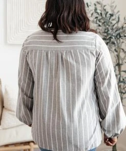 Ave Shops Long Sleeve Tops Color Chain Embroidered Top