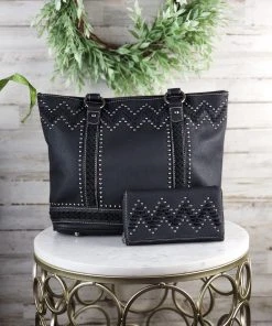 Montana West Concealed Carry Black Alexa Handbag & Wallet Set - Stylish & Functional 11 Montana West Concealed Carry Black Alexa Handbag & Wallet