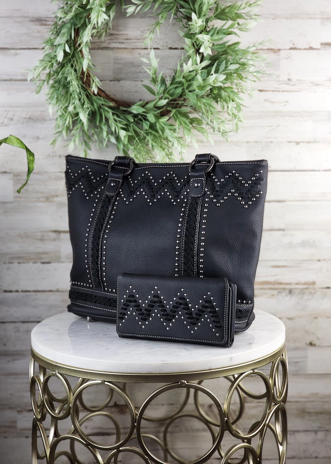 Montana West Concealed Carry Black Alexa Handbag & Wallet Set - Stylish & Functional 6 Montana West Concealed Carry Black Alexa Handbag & Wallet