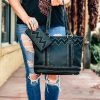 Montana West Concealed Carry Black Alexa Handbag & Wallet