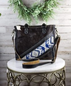 Hopofly Concealed Carry Bleu Aztec Ace Crossbody Handbag