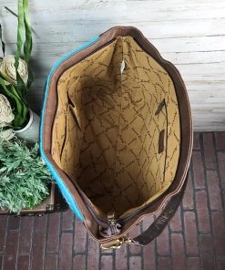 American Darling Concealed Carry Blue Aztec Elvira Tote Handbag Handbags & Wallets