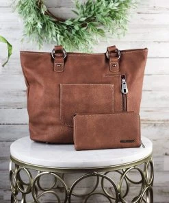 Montana West Concealed Carry Brown Alexa Handbag & Wallet Set - Stylish & Functional 13 Montana West Concealed Carry Brown Alexa Handbag & Wallet Handbags & Wallets