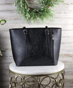 Montana West Concealed Carry Black Aztec Tote with Mini Tote - MEGA SALE -The Cinchy Cowgirl Store ConcealedCarryBrownAztecTote MiniTote 3 1080x