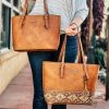 Montana West Concealed Carry Brown Aztec Tote (+ Mini Tote) >> MEGA SALE <<