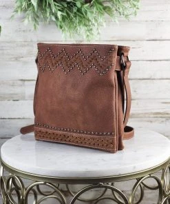 Montana West Concealed Carry Brown Fallon Crossbody Handbag Handbags & Wallets