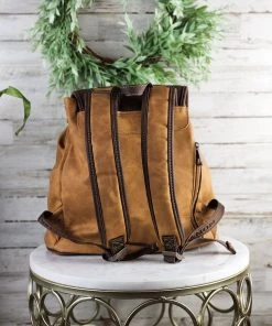 Montana West Handbags & Wallets Concealed Carry Brown Floral Backpack
