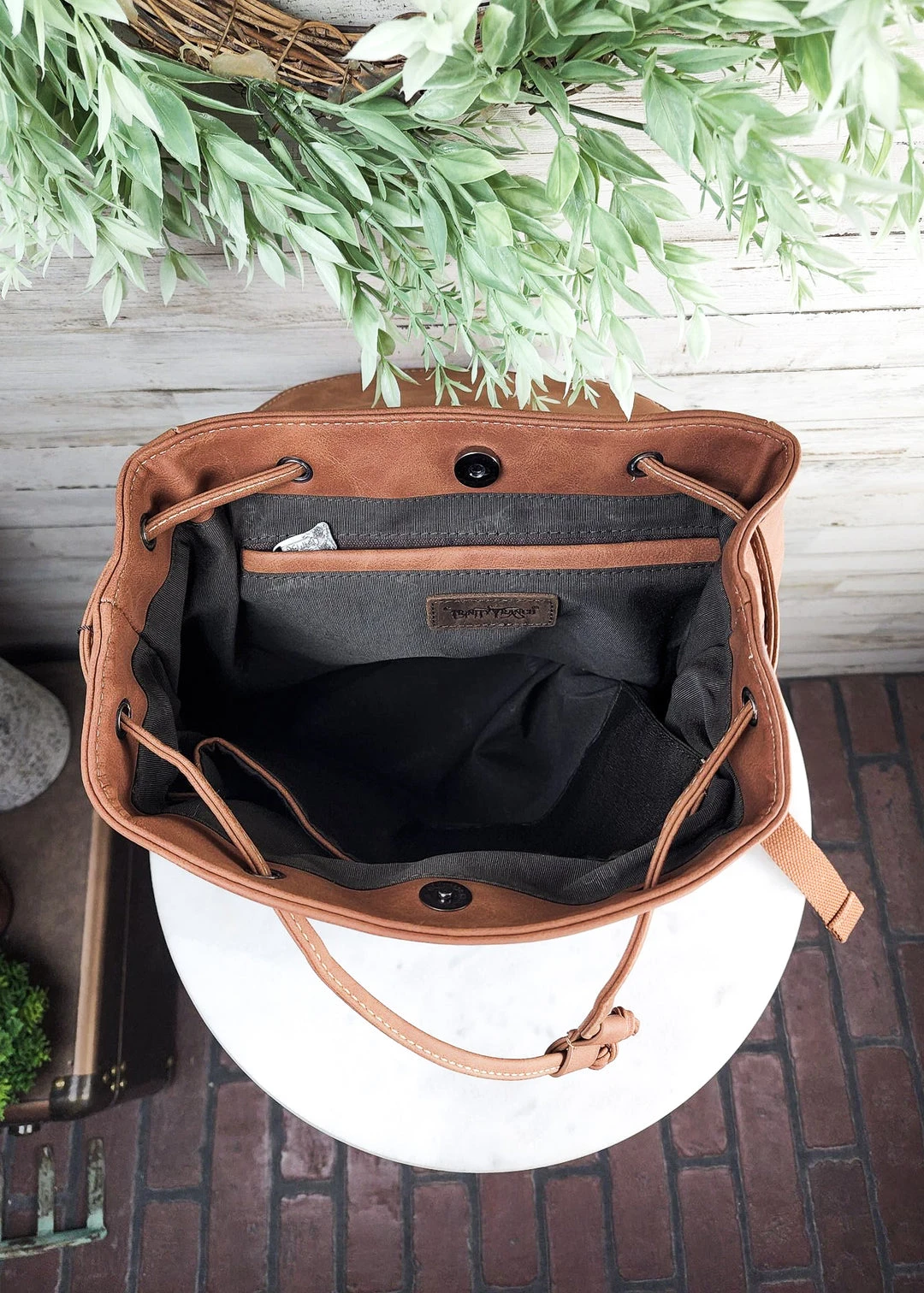 Montana West Brown Turquoise Concealed Carry Backpack - Stylish & Functional Handbag 7 Montana West Concealed Carry Brown Turquoise Pattern Backpack