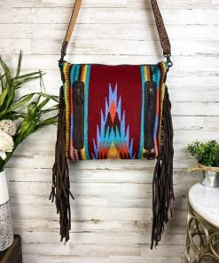 American Darling Concealed Carry Burgundy Multi Fringe Handbag Handbags & Wallets