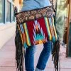 American Darling Concealed Carry Burgundy Multi Fringe Handbag Handbags & Wallets
