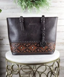 Montana West Aztec Tote with Mini Tote - Concealed Carry Handbag | MEGA SALE -The Cinchy Cowgirl Store ConcealedCarryCoffeeAztecTote MiniTote 1080x