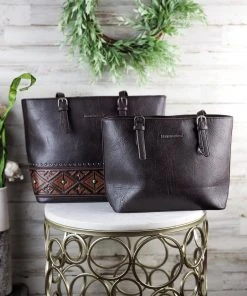 Montana West Concealed Carry Coffee Aztec Tote (+ Mini Tote) >> MEGA SALE <<