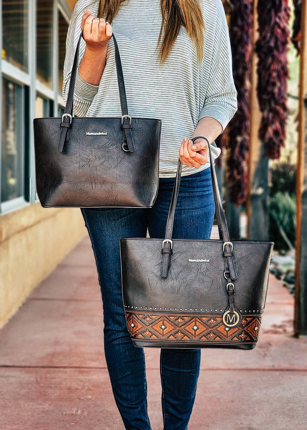 Montana West Concealed Carry Coffee Aztec Tote (+ Mini Tote) >> MEGA SALE <<