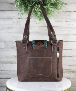 Montana West New Arrivals Concealed Carry Coffee Bison Tote Handbag