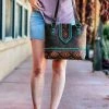 Montana West New Arrivals Concealed Carry Coffee Bison Tote Handbag