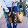 Montana West Concealed Carry Cowhide Coffee Sophia Handbag & Wallet Set | Stylish Tote Bag for Women 2 Montana West Concealed Carry Cowhide Coffee Sophia Handbag & Wallet Handbags & Wallets