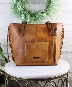 Montana West Concealed Carry Distressed Brown Tote Handbag - MEGA SALE -The Cinchy Cowgirl Store ConcealedCarryDistressedBrownToteHandbag 1080x