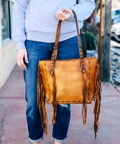 Montana West >> MEGA SALE << Concealed Carry Distressed Brown Tote Handbag