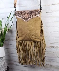 American Darling Concealed Carry Georgia Brown Fringe Handbag