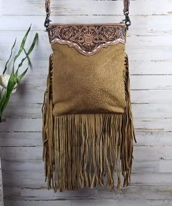American Darling Concealed Carry Georgia Brown Fringe Handbag