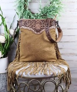 American Darling Concealed Carry Georgia Brown Fringe Handbag