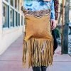 American Darling Concealed Carry Georgia Brown Fringe Handbag