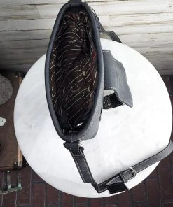 Montana West Concealed Carry Gianna Black Buckle Crossbody Handbag Handbags & Wallets