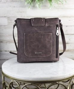 Montana West Handbags & Wallets Concealed Carry Gianna Coffee Buckle Crossbody Handbag