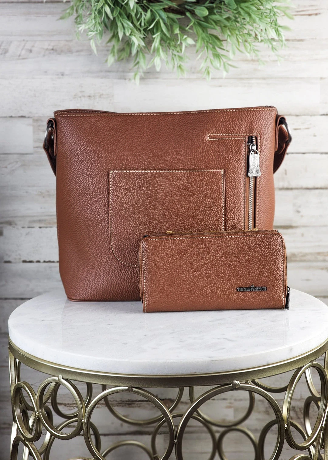 Montana West Gold Metallic Cowhide Concealed Carry Hobo Wallet & Handbag 7 Montana West Concealed Carry Gold Metallic Cowhide Hobo Wallet & Handbag