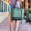 Montana West Concealed Carry Green Arrow Tote Handbag New Arrivals