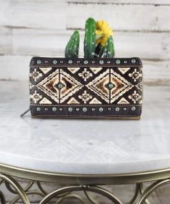 Montana West Concealed Carry Khaki Aztec Western Handbag & Wallet Handbags & Wallets
