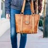 Trenditions Handbags & Wallets Concealed Carry Laced Tote Handbag