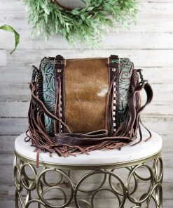 Myra Handbags & Wallets Concealed Carry Lopin' Cowhide Crossbody Handbag