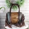 Myra Handbags & Wallets Concealed Carry Lopin' Cowhide Crossbody Handbag