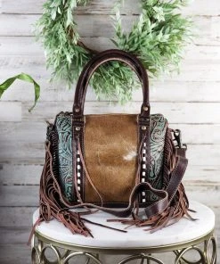 Myra Handbags & Wallets Concealed Carry Lopin' Cowhide Crossbody Handbag