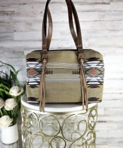 Trenditions Handbags & Wallets Concealed Carry Olive Beige Aztec Handbag