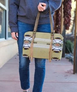 Trenditions Handbags & Wallets Concealed Carry Olive Beige Aztec Handbag