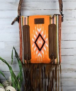 Concealed Carry Orange Aztec Fringe Handbag | American Darling MEGA SALE -The Cinchy Cowgirl Store ConcealedCarryOrangeAztecFringeHandbag2 1080x