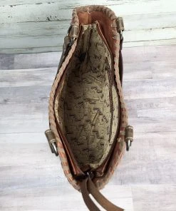 Trenditions Concealed Carry Raelynn Brown Aztec Tote Handbag