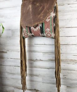 Myra Handbags & Wallets Concealed Carry Rocky Aztec Fringe Crossbody Handbag