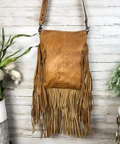 American Darling Concealed Carry Sunflower Tooled Fringe Handbag Handbags & Wallets