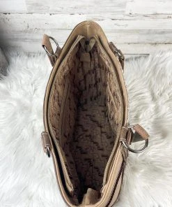 Trenditions Concealed Carry Tan & Lace Handbag Handbags & Wallets